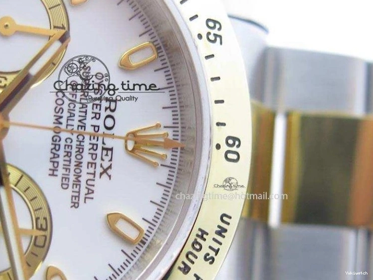 YG Bracelet Dial On Edition JF Daytona A7750 YG Best SS SS 116523 White 0106